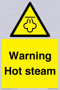 Warning Hot steam